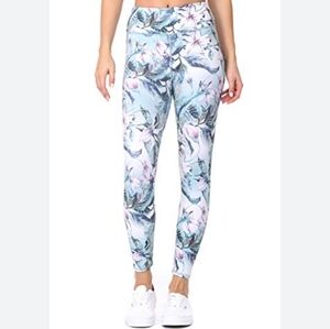 EVCR High Waisted Leggings - 7/8 Length Athletic Tummy Control